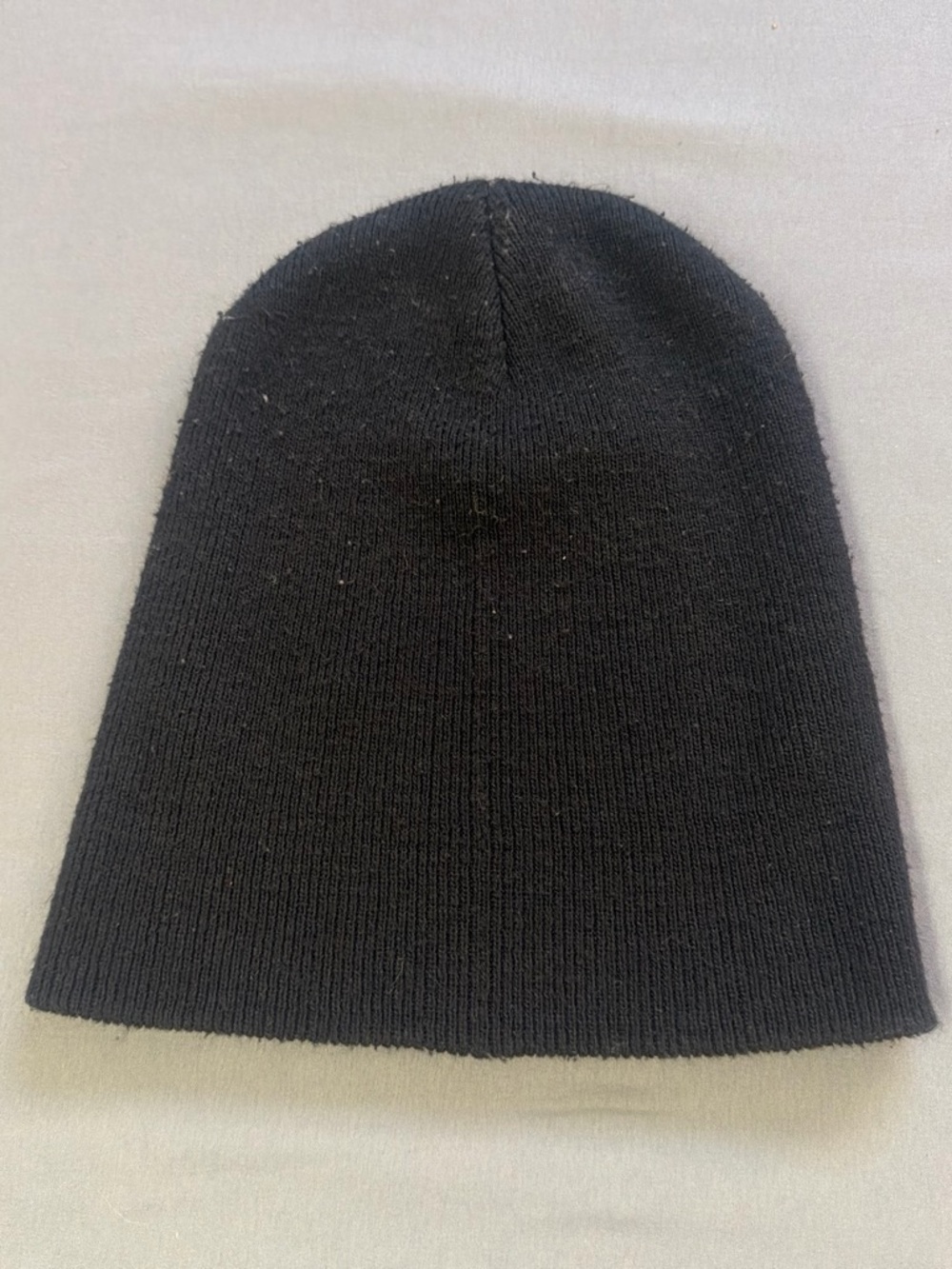 Men's Black Knit Beanie Hat - Minimalist Everyday Style